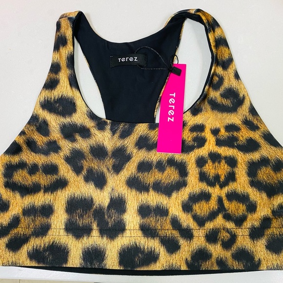 NWT Terez Reversible Leopard-Print Sports Bra. Size XS - Picture 9 of 9